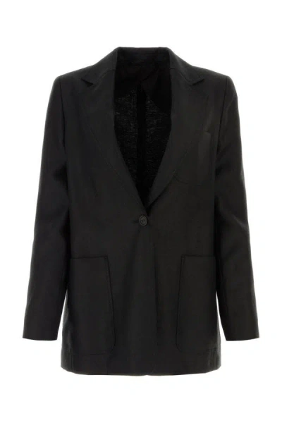 Max Mara Jackets And Vests In Black