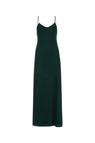 Saint Laurent Bottle Green Jersey Long Dress