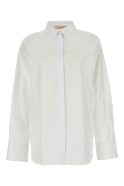 Valentino Garavani Woman Toile Iconographe Shirt In White