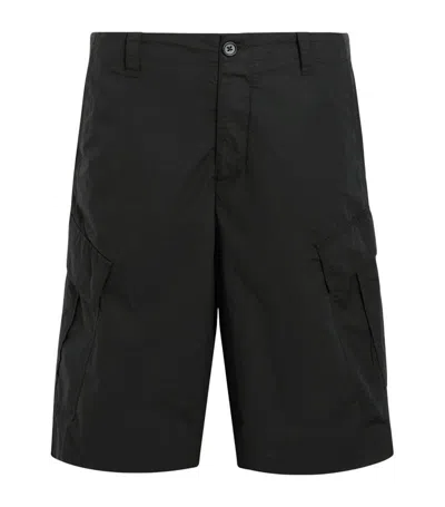 Allsaints Organic Cotton Ardy Cargo Shorts In Black