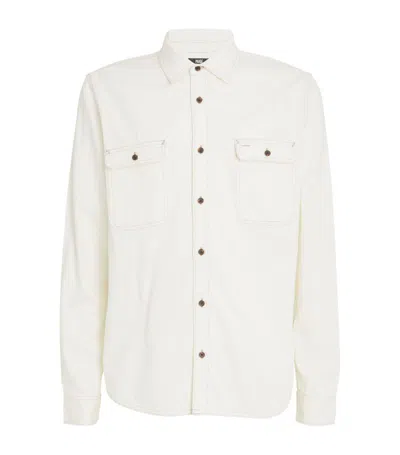 Paige Pocket-detail Martin Shirt In White
