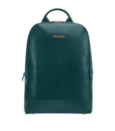 Moleskine Vegan Leather Precious & Ethical Backpack In Green