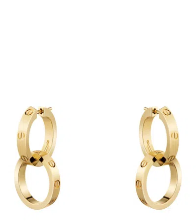 Cartier Yellow Gold Love Double Hoop Earrings