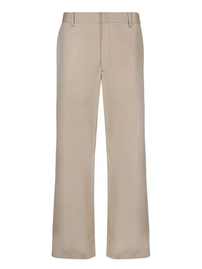 Prada Mid-rise Tapered Trousers In Rope