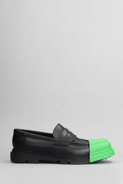 Camper Junction Contrast-panel Chunky Loafers In 黑色