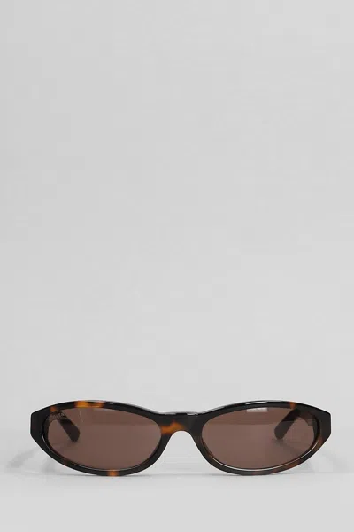 Balenciaga Neo Round Sunglasses In Brown Acetate