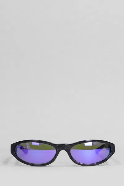 Balenciaga Neo Round Sunglasses In Viola Acetate In Purple