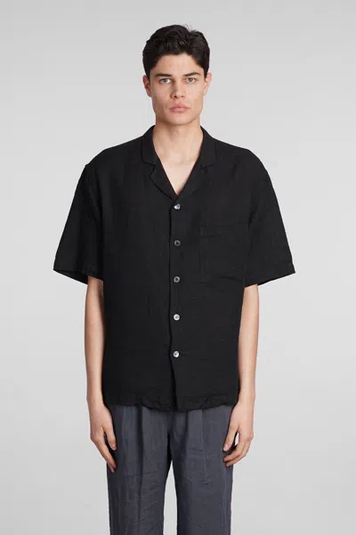 Barena Venezia Bagolo Datolo Camp-collar Shirt In Black