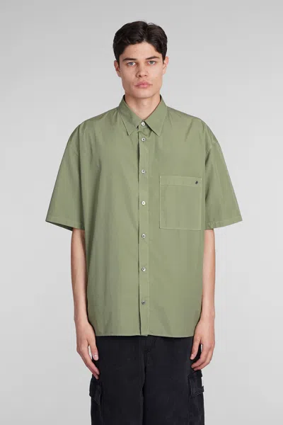 Etudes Studio Illusion Cotton Shirt In Green