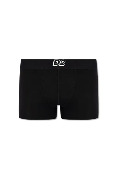 Dsquared2 Boxers With Logo In Black