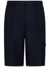 Lardini Monotone Capsule Bermuda Shorts In Blue