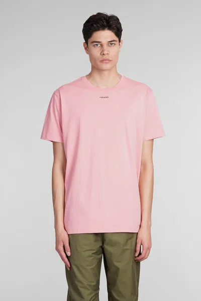 Maharishi Logo-print Cotton T-shirt In Pink