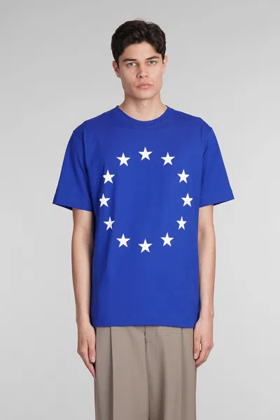 Etudes Studio Wonder Europa Organic Cotton T-shirt In Blau
