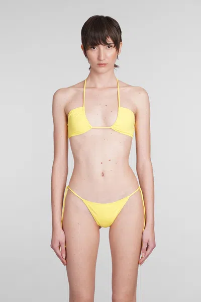 Mc2 Saint Barth Dahila Bikini Top In Yellow