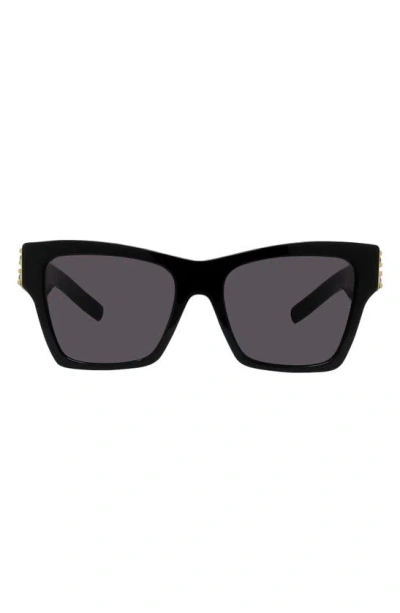 Givenchy Women's D107 54mm Square Sunglasses In Black Dark Grey