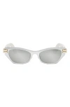 Dior C B3u Sunglasses In Silver/gray Mirrored Solid
