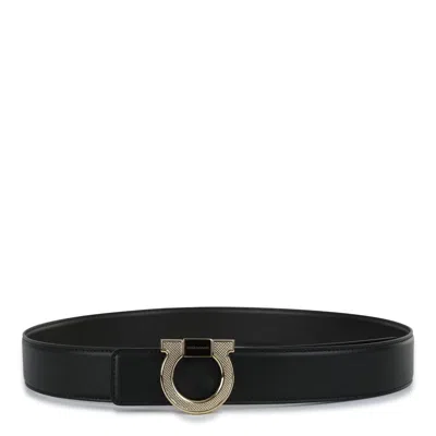 Ferragamo Belts In Black