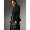 BURBERRY CUT-OUT DETAIL TAILORED WOOL RIDING JACKET,40608261