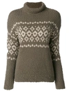 VINCE Fair Isle sweater,V44977761512333105