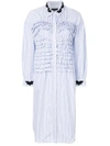 SIMONE ROCHA striped shirt dress with beaded embellishment and ruffles,3753B016712324047