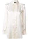 TOM FORD TOM FORD PLEATED FRONT SHIRT - WHITE,CA3094FAX28812314694