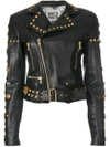 FAUSTO PUGLISI studded biker jacket,FPD4047BPF010312313651