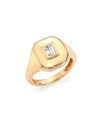 SHAY Essentials Diamond & 18K Rose Gold Pinky Ring