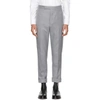 Thom Browne Classic Backstrap Trouser With Red, White And Blue Selvedge In School Uniform Twill In Grey