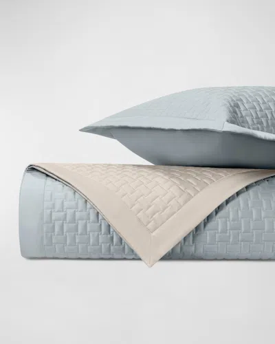 Home Treasures Wicker Coverlet Set, Fl / Qn In Sc Sky Blue