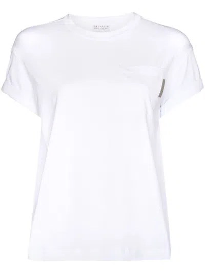 Brunello Cucinelli Cotton T-shirt In White