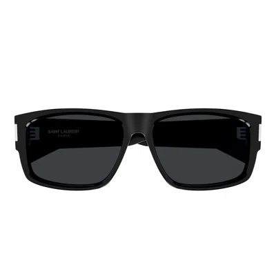 Saint Laurent Black Sl 689 Sunglasses In Black-black-black