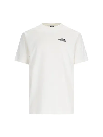 The North Face Logo-embroidered Cotton T-shirt In White