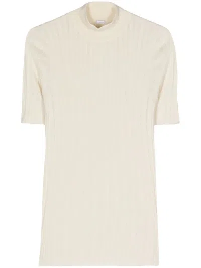Malo Ribbed-knit Top In White