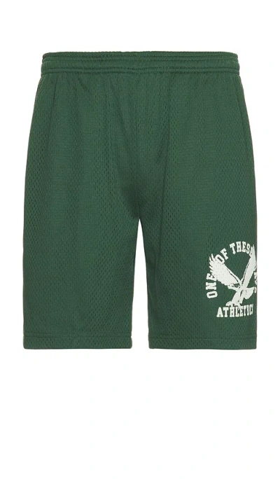 One Of These Days Athletic Short In Forest Green