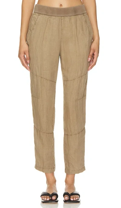 James Perse Patched Pull On Pant In Olive
