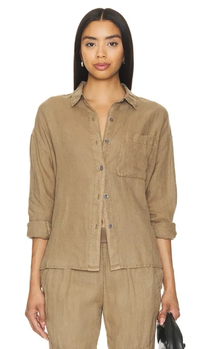 James Perse Oversized Shirt In Olive