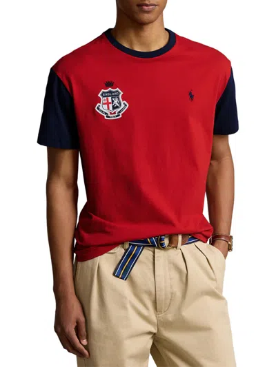 Polo Ralph Lauren Men's Short-sleeve Jersey T-shirt In Red Multi