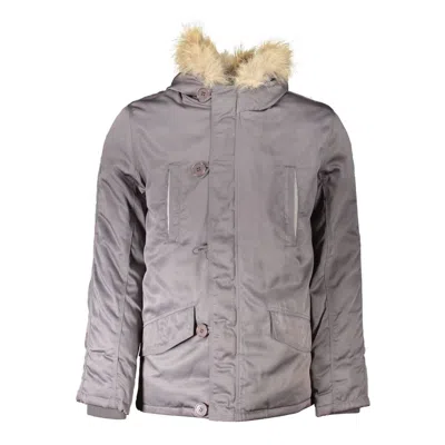 2 Special Grey Polyester Jackets & Coat