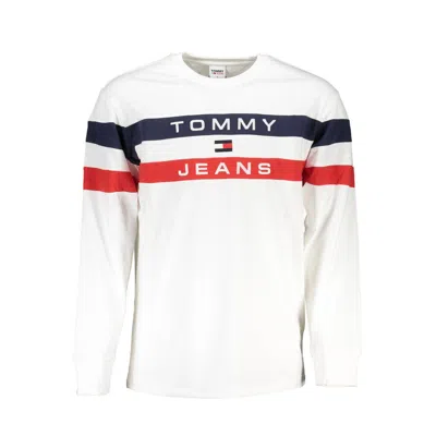 Tommy Hilfiger Classic Crew Neck Long Sleeve Tee With Contrast Details In Gray