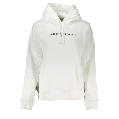 Tommy Hilfiger Chic White Hooded Sweatshirt With Embroidery