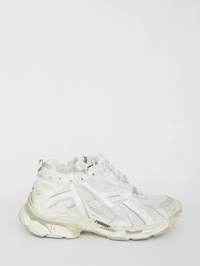 Balenciaga Runner Sneakers In White