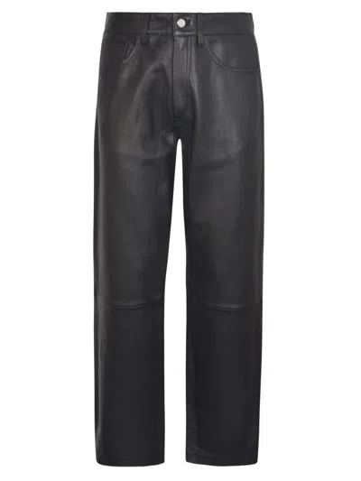 Sunflower Leather Pants In Nero