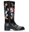 ETRO Embroidered leather and suede boots