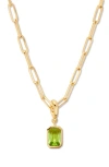 Brook & York Women's Mackenzie 14k-yellow-gold Vermeil & Birthstone Pendant Necklace In Aug