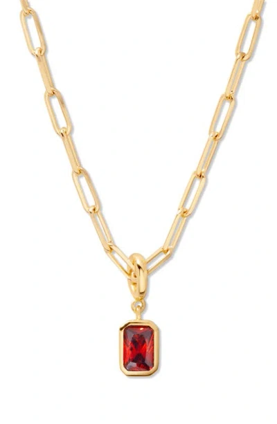 Brook & York Women's Mackenzie 14k-yellow-gold Vermeil & Birthstone Pendant Necklace In Jan