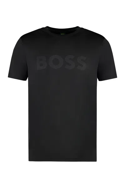 Hugo Boss Logo-print T-shirt In Black