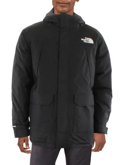 The North Face Mcmurdo Mens Hooded Heavy Parka Coat In Black