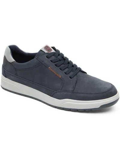 Rockport Mens Leather Casual And Fashion Sneakers In Blue