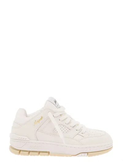 Axel Arigato White Area Lo Sneakers In White/beige