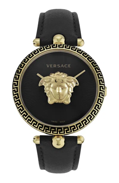 Versace Palazzo Empire Leather Watch In Multi